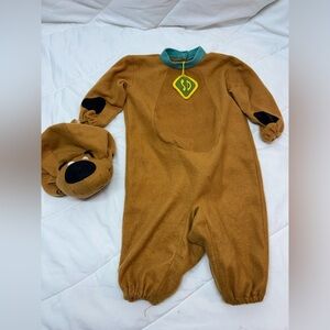 Kids Brown Scooby Doo! Super deluxe Dog Costume with Dog Hat- size 2T toddler